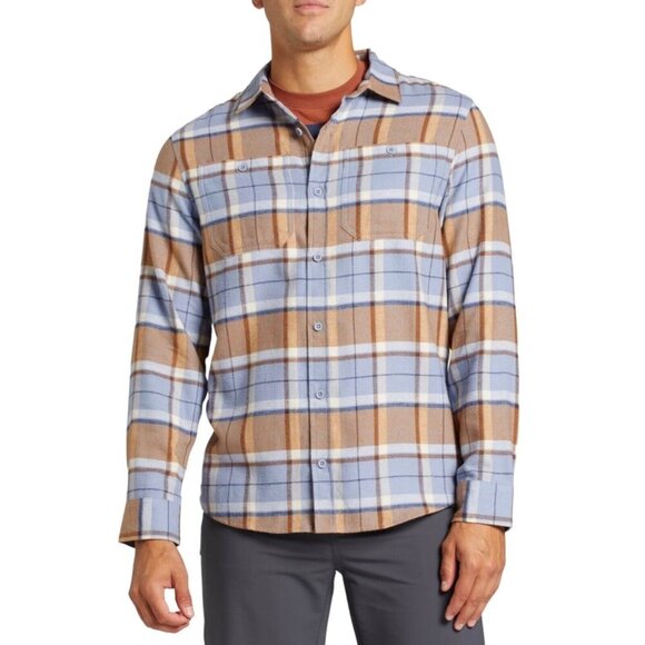 Alpine Design Mens Size S Mount Evans Smokey Slate Flannel Long Sleeve Shirt NWT - Picture 2 of 7